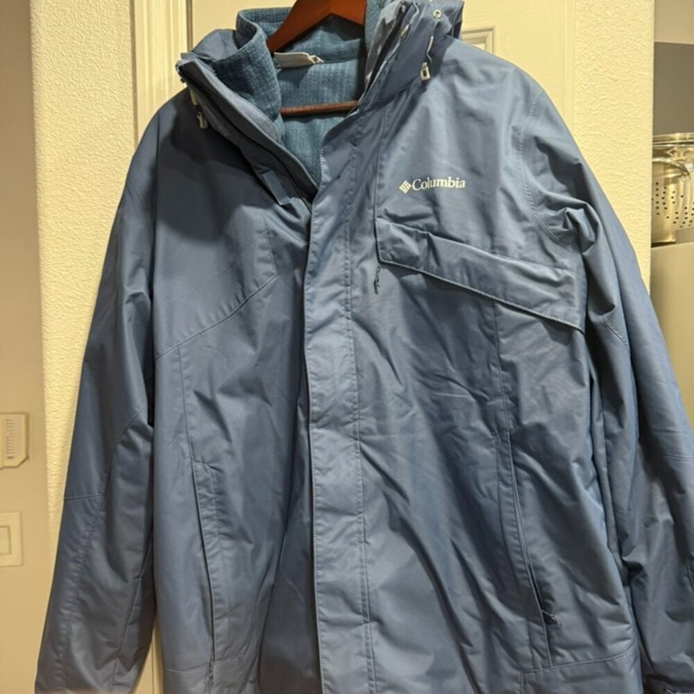 Columbia Bugaboo II Fleece Interchange Ski Jacket Dark Mountain L